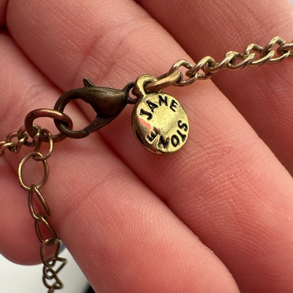 Jane Stone Dinosaur T-Rex Fossil Articulated Skeleton Necklace 16-18.5” - Picture 4 of 7